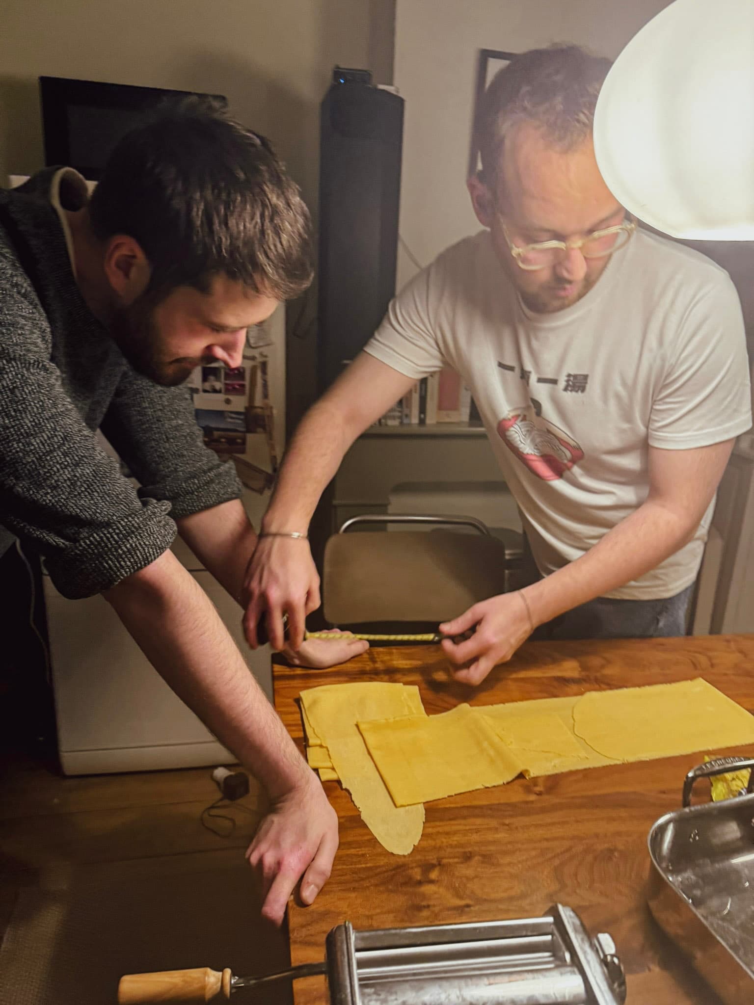 Chocolate cone desserts on tray